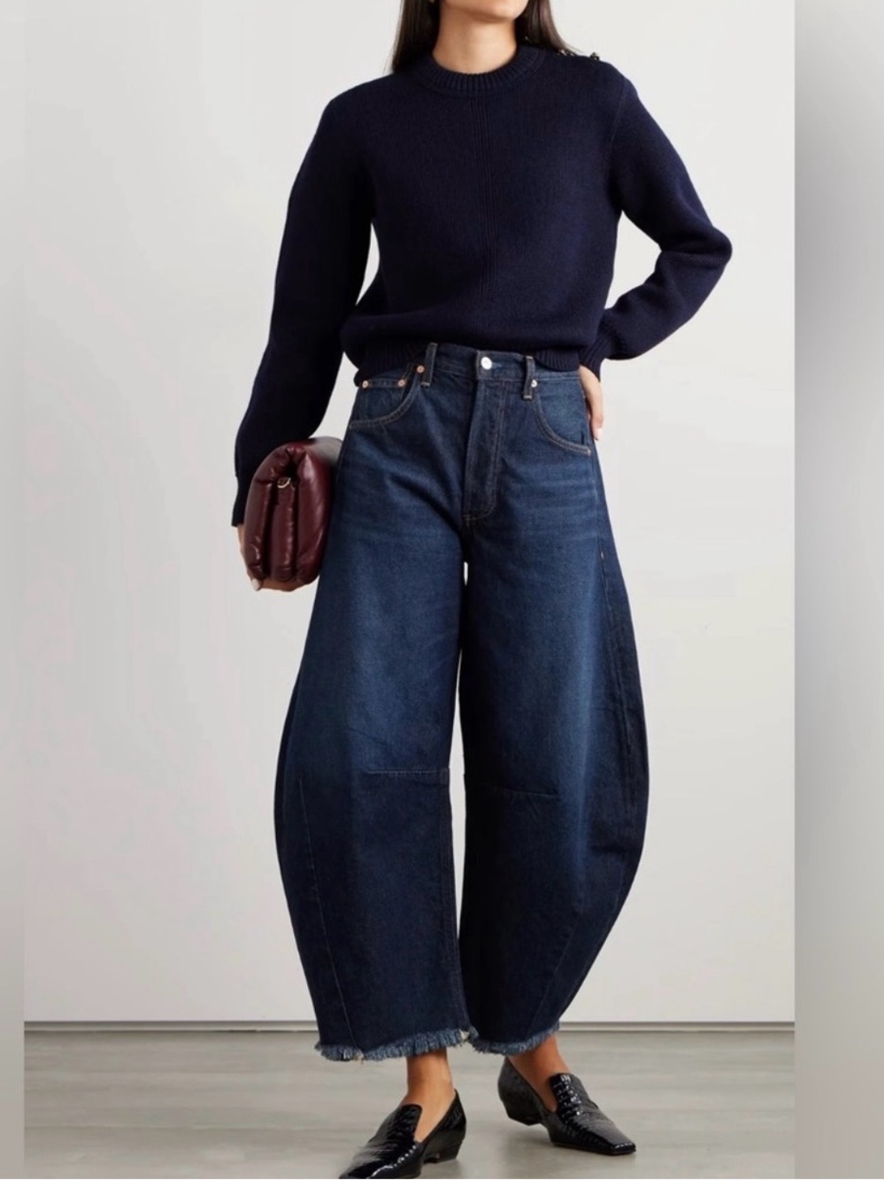 Citizens Of Humanity Horseshoe Barrel Leg Indigo Stiff High-Rise Jeans 27